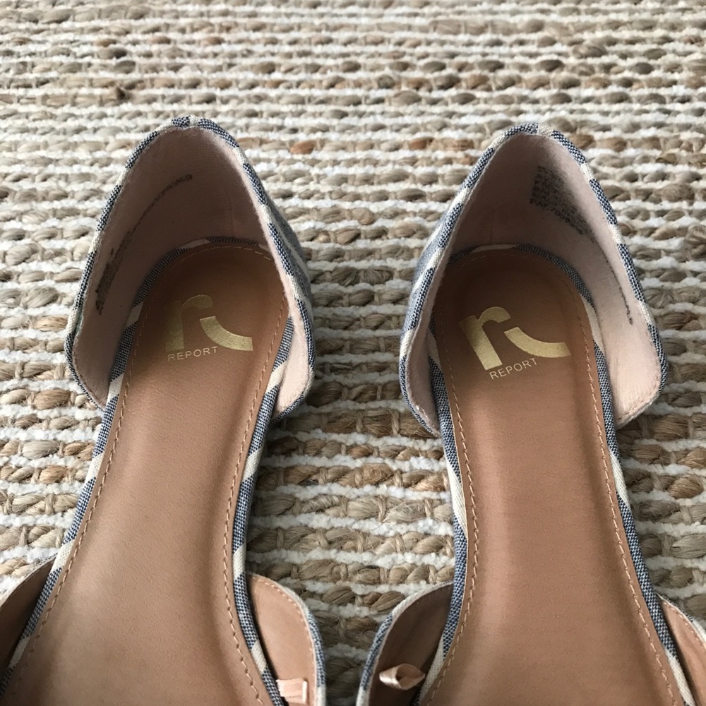 Pointed Striped Flats - Picture 4 of 7